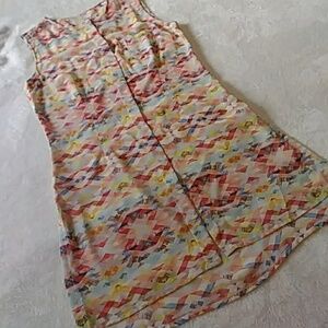 Cabi Sheer Avery Aztec Tunic Top Style 760